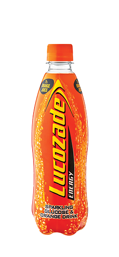 6009880118540 LUCOZADE Sparkling Glucose Drink Orange 500ml (SBFS133)